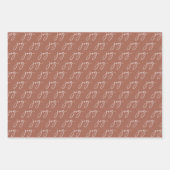 テラコッタジョイホリデイ ラッピングペーパーシート (正面3)