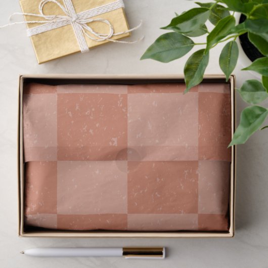 テラコッタスクウェア動揺してオールドプリントスタイル 薄葉紙 (ギフト)