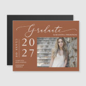 テラコッタスクリプトスクール大学院写真マグネット (正面/裏面)