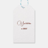 テラコッタスタイリッシュクリーン3 x愛 | 赤ビロード ギフトタグ (裏面)