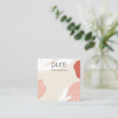 テラコッタスタッドイヤリングジュエリー表示 スクエア名刺 (スタンド正面)