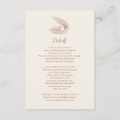 テラコッタスターフィッシュビーチ行先結婚式 エンクロージャーカード (正面)