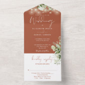 テラコッタストリングライツグリーナリーモノグラム結婚ズ オールインワン招待状 (内側)