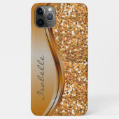 テラコッタスパークルグラムメタルきらきら光るパーソナライズされたホテル Case-Mate iPhoneケース (裏面)