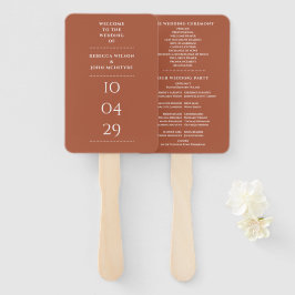 テラコッタスペシャルデート結婚式 プログラム ハンドファン