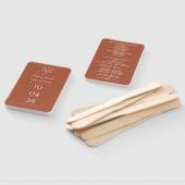 テラコッタスペシャルデート結婚式 プログラム ハンドファン (組立なし)