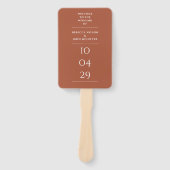 テラコッタスペシャルデート結婚式 プログラム ハンドファン (正面)