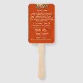 テラコッタセレモニーフローラ結婚式 プログラム ハンドファン (裏面)