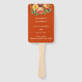 テラコッタセレモニーフローラ結婚式 プログラム ハンドファン (正面)