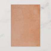 テラコッタセージグリーン赤面フローラ結婚ズ詳細 エンクロージャーカード (裏面)