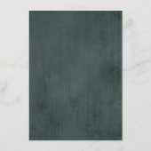 テラコッタセージブルゴーニュフローラ幾何学結婚ズ エンクロージャーカード (裏面)