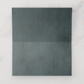 テラコッタセージブルゴーニュフローラ幾何学結婚ズ プレイスカード (内部開封)