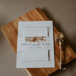 テラコッタセージボホフローラ 招待状ベリーバンド