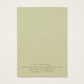 テラコッタセージ素朴イヤリングネックレスディスプレイ (裏面)