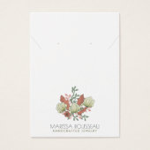 テラコッタセージ素朴イヤリングネックレスディスプレイ (正面)