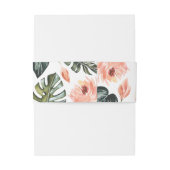 テラコッタセージ緑結婚の葉の葉 招待状ベリーバンド (裏面例)