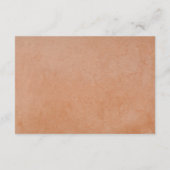 テラコッタセージ緑結婚花のQR詳細 エンクロージャーカード (裏面)