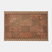 テラコッタタイリングウォルタークレーンデザイン ドアマット (正面)