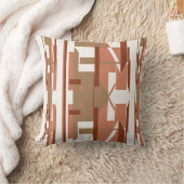 テラコッタタウペラストオフホワイト南西アートルック クッション (ブランケット)