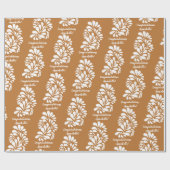 テラコッタタラベラパーソナライズされたメキシコ ラッピングペーパー (フラット)