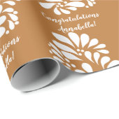 テラコッタタラベラパーソナライズされたメキシコ ラッピングペーパー (ロールコーナー)