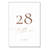 テラコッタダスティオレンジボエレガントホ金ゴールド結婚ズ テーブルナンバー (裏面)