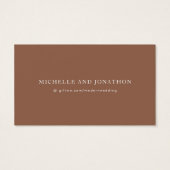 テラコッタダスティオレンジボホエレガントギフトレジストリ (裏面)