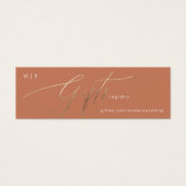 テラコッタダスティオレンジボホエレガント金ゴールドギフトレグ (正面)