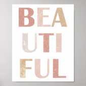 テラコッタダスティバラ美しい肯定 ポスター (正面)