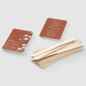 テラコッタチノイスリーフローラ結婚式 プログラム ハンドファン (組立なし)