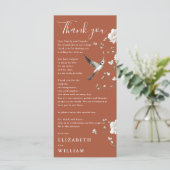 テラコッタチノイ結婚スリーサンキューカード メニュー (スタンド正面)