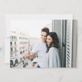 テラコッタティール（緑がかった色）ニュートラルウォーター色結婚フローラ セーブザデート (裏面)