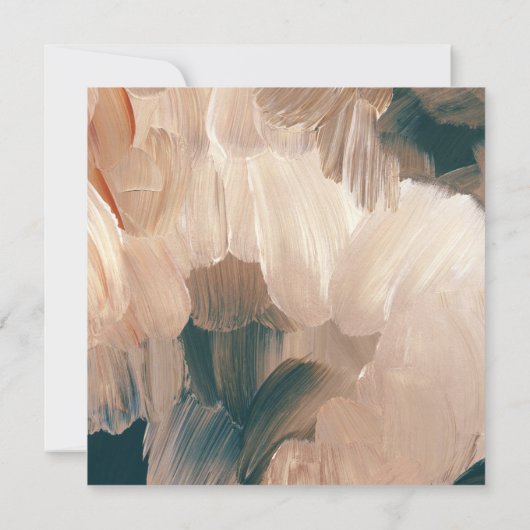 テラコッタティール(緑がかった色)モダンパイスタイリッシュ結婚ス 招待状 (裏面)