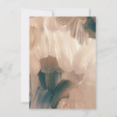 テラコッタティール(緑がかった色)モダンパイスタイリッシュ結婚ス 招待状 (裏面)