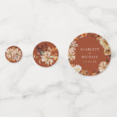 テラコッタテーブル紙吹雪 コンフェッティ (正面)