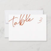 テラコッタディナープレート名座席表 招待状 (正面)