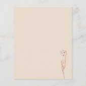 テラコッタデイジーチニーフラワーバジェットベビーシャワー チラシ (裏面)