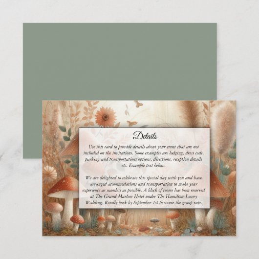 テラコッタトアドスルートウッドランド結婚魔法 エンクロージャーカード (正面/裏面)