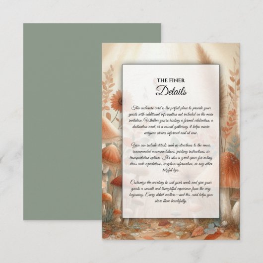 テラコッタトアドスルートウッドランド結婚魔法 エンクロージャーカード (正面/裏面)