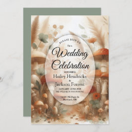 テラコッタトアドスルートウッドランド結婚魔法 招待状