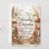 テラコッタトアドスルートウッドランド結婚魔法 招待状 (正面)