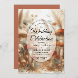 テラコッタトアドスルートウッドランド結婚魔法 招待状