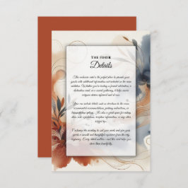 テラコッタトワイライトと海軍の開花結婚ズ エンクロージャーカード