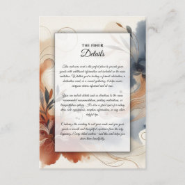 テラコッタトワイライトと海軍の開花結婚ズ エンクロージャーカード