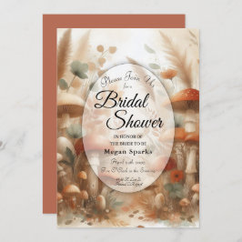 テラコッタトーストイドランド魔法ブライダルシャワー 招待状