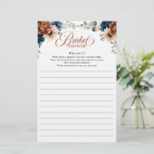 テラコッタネイビーブライダルシャワーゲーム私 (スタンド正面)