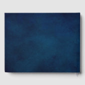 テラコッタネイビーブルーグリーナリージオメトリック結婚ス ゲストブック (裏面)