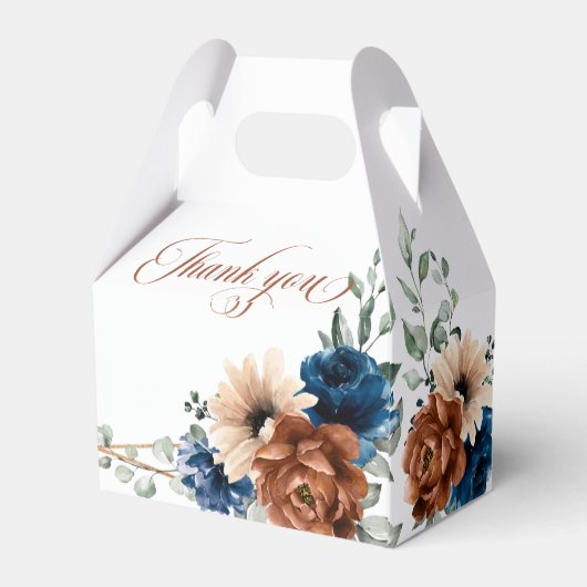 テラコッタネイビーブルーグリーナリージオメトリック結婚ス フェイバーボックス (裏面サイド)