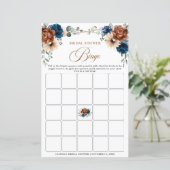 テラコッタネイビーブルーグリーンリーブライダルシャワービンゴ (スタンド正面)