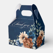 テラコッタネイビーブルーグリーン結婚リー幾何学的Fa フェイバーボックス (裏面サイド)